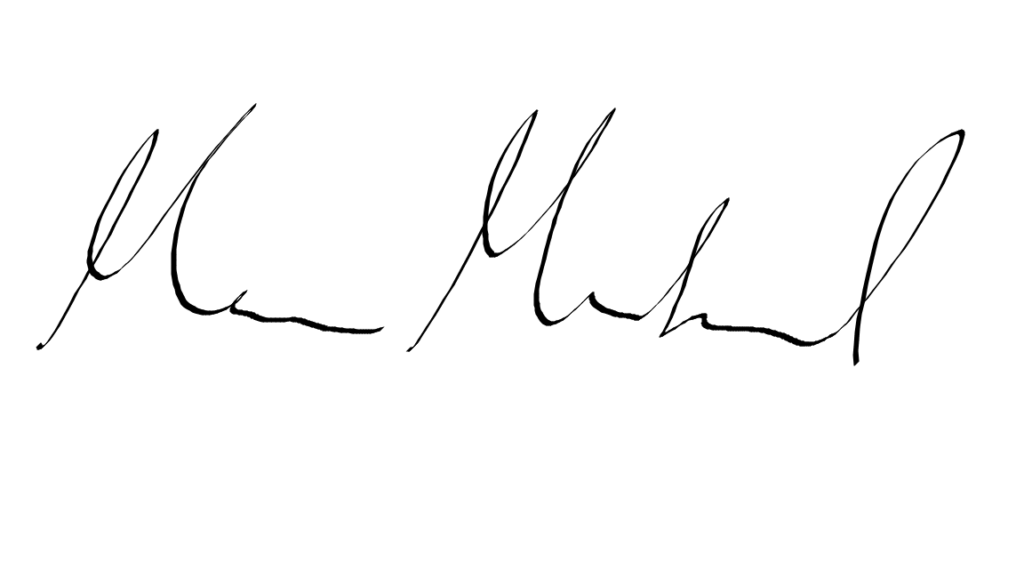 Dr. Maryam Mahmood's signature